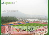 Sandwich Spray Coat Synthetic Athletic Track Surface , Prefabricated Rubber Running Track